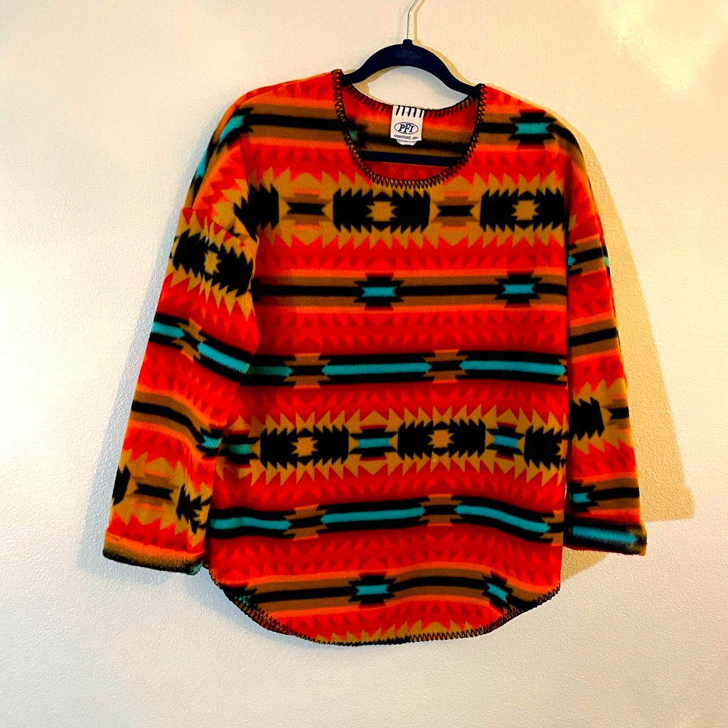 Aztec Print Pullover